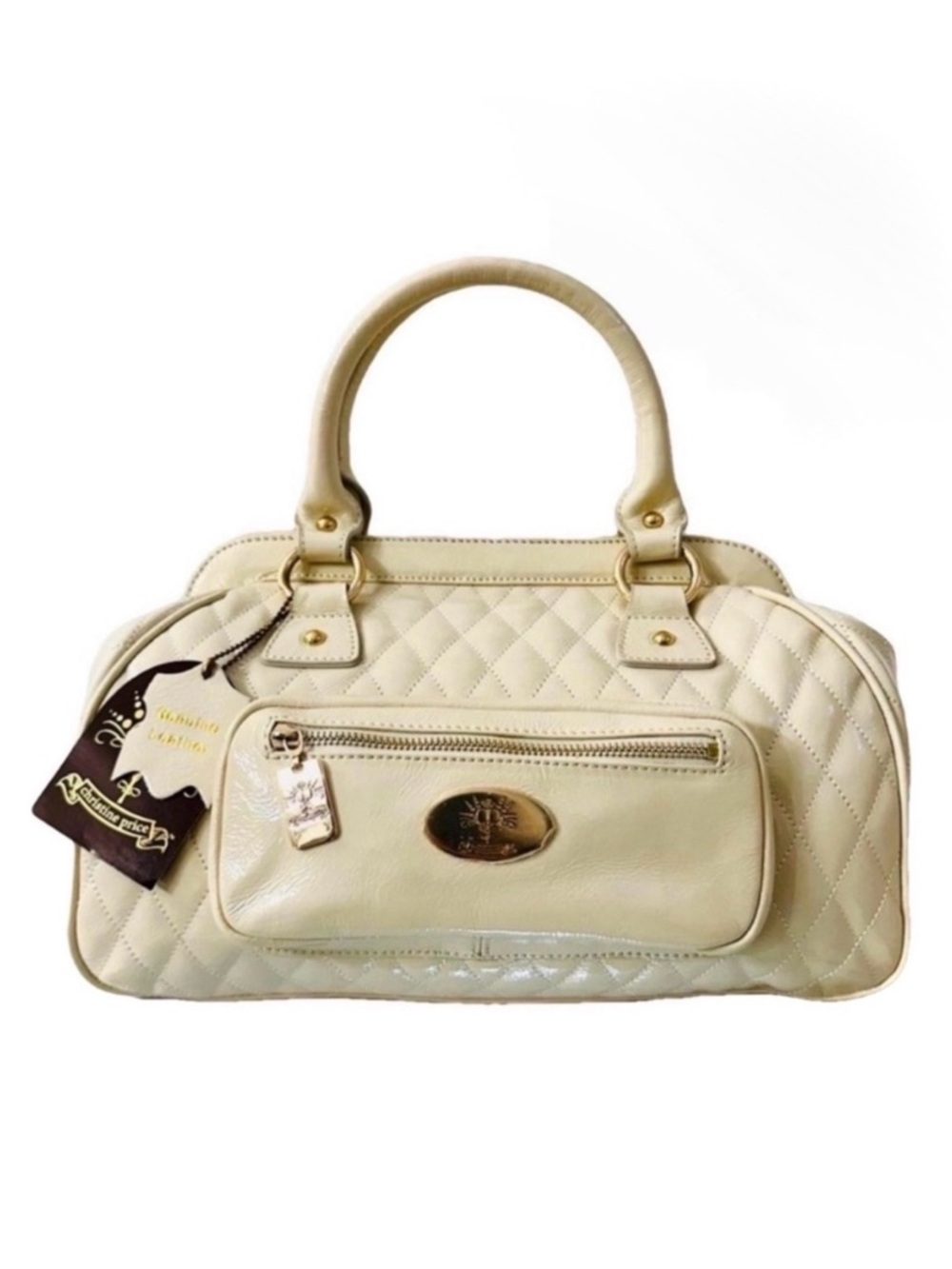 Christine Price NEW Sibyl Quilted Patent
Leather